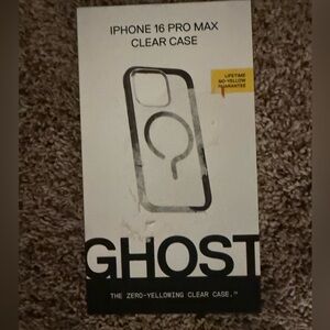Ghost Clear Case for iPhone 16 Pro Max - Black